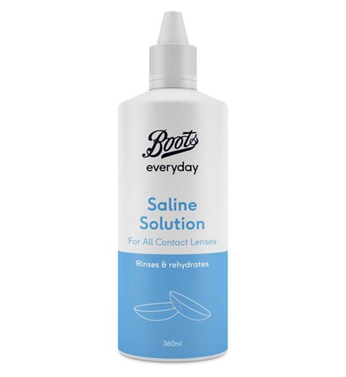 Boots everyday Saline Solution For All Contact Lens Types - 360ml