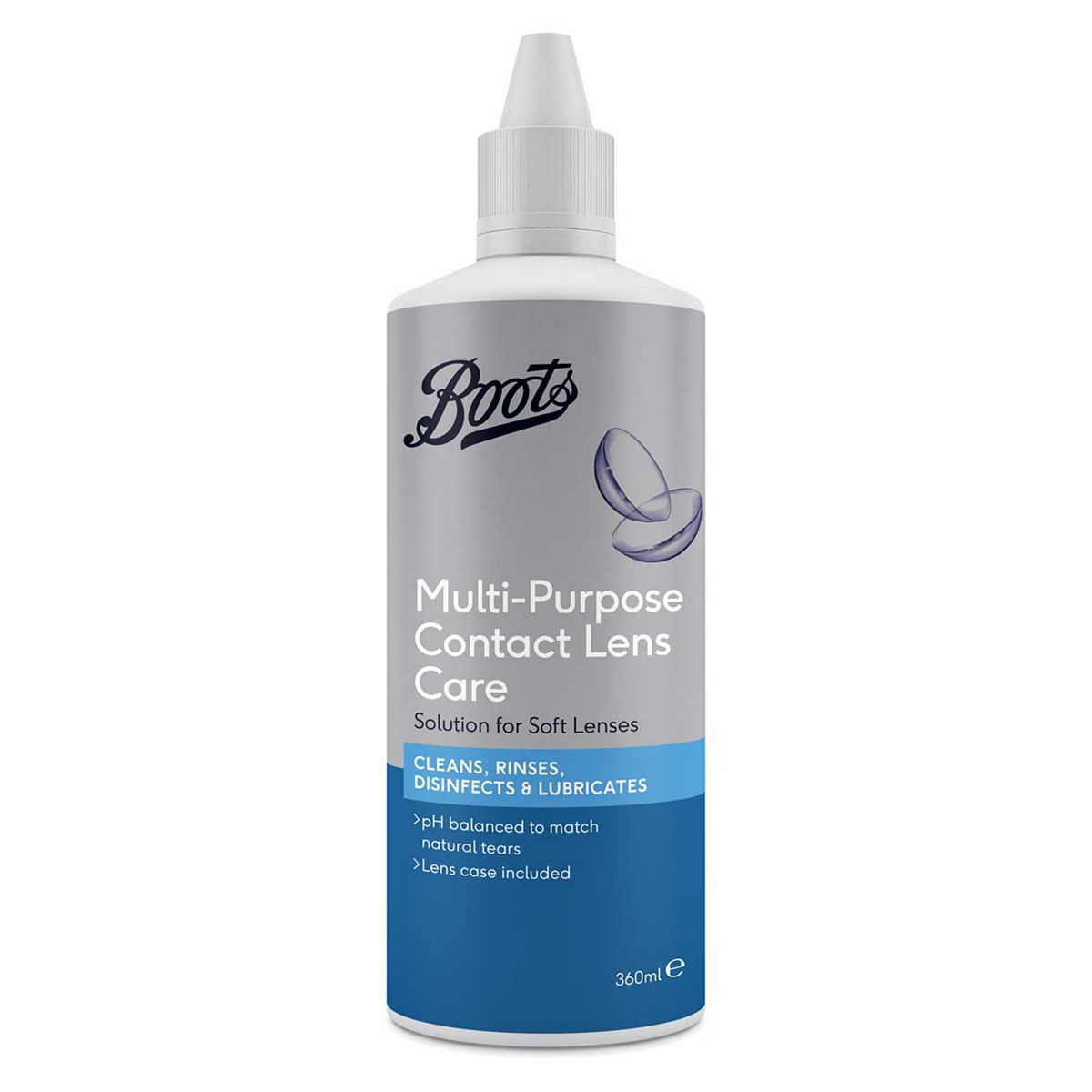   Multi-Purpose Contact Lens Care Solution For Soft Lenses - 360Ml