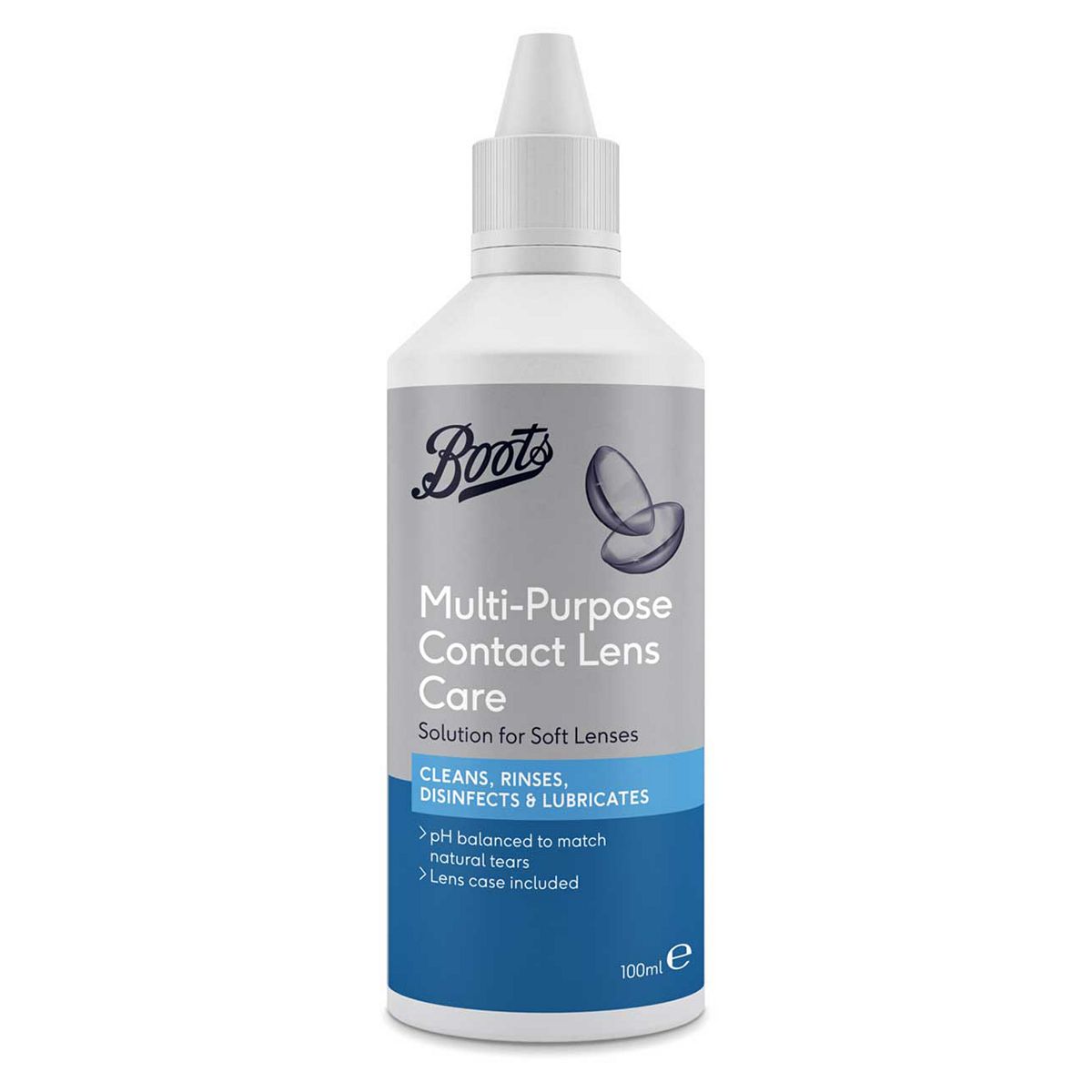 Boots Multi-Purpose Contact Lens Care Solution For Soft Lenses - 100Ml Travel Pack
