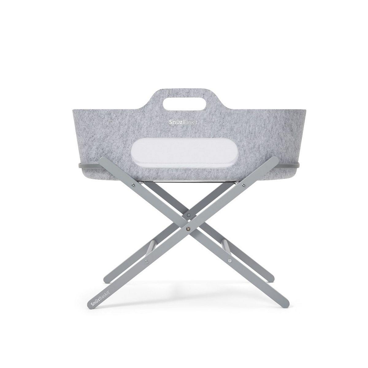 Snuz baskit Moses Basket & Stand Set Grey Dove
