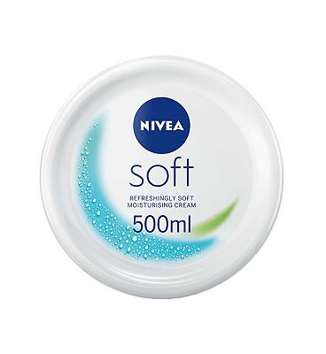 NIVEA Soft Moisturising Cream for Face, Hand and Body, 500ml