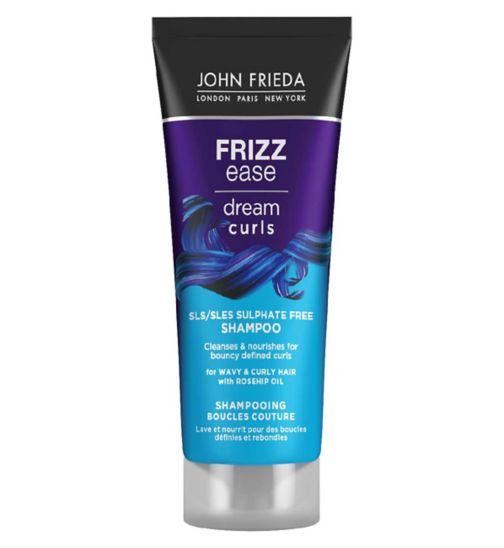 John Frieda Frizz Ease Dream Curls SLS/SLES Sulphate Free Shampoo 75ml for Naturally Wavy & Curly Hair