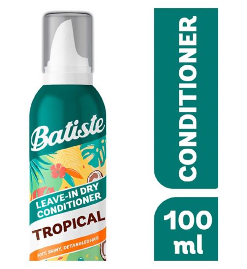 Batiste Leave in Dry Conditioner No Rinse Hair Conditioner Foam Tropical 100ml