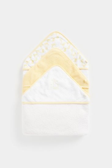 Mothercare Giraffe Cuddle and Dry Hooded Towels - 3 Pack