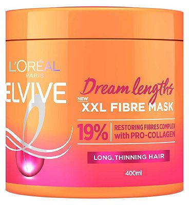 L'Oreal Paris Elvive Dream Lengths XXL Fibre Mask for Long, Damaged Hair 400ml