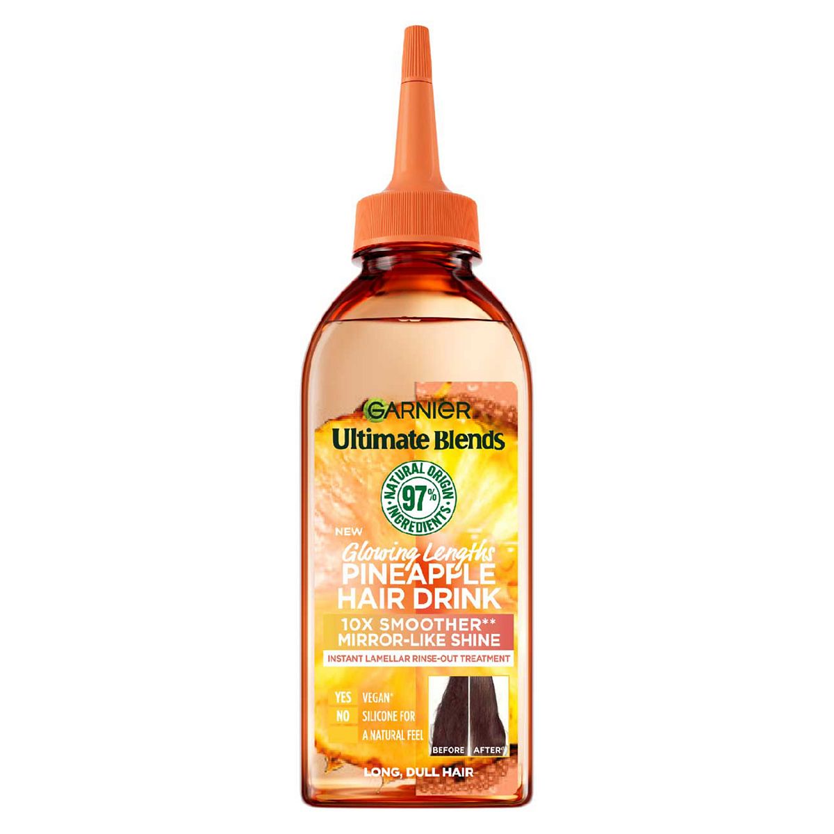 Garnier Ultimate Blends Glowing Lengths Pineapple Hair Drink Liquid Conditioner For Long Dull Hair200 ml, 200ml