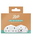 Boots Travel Adaptor Duo UK to Europe
