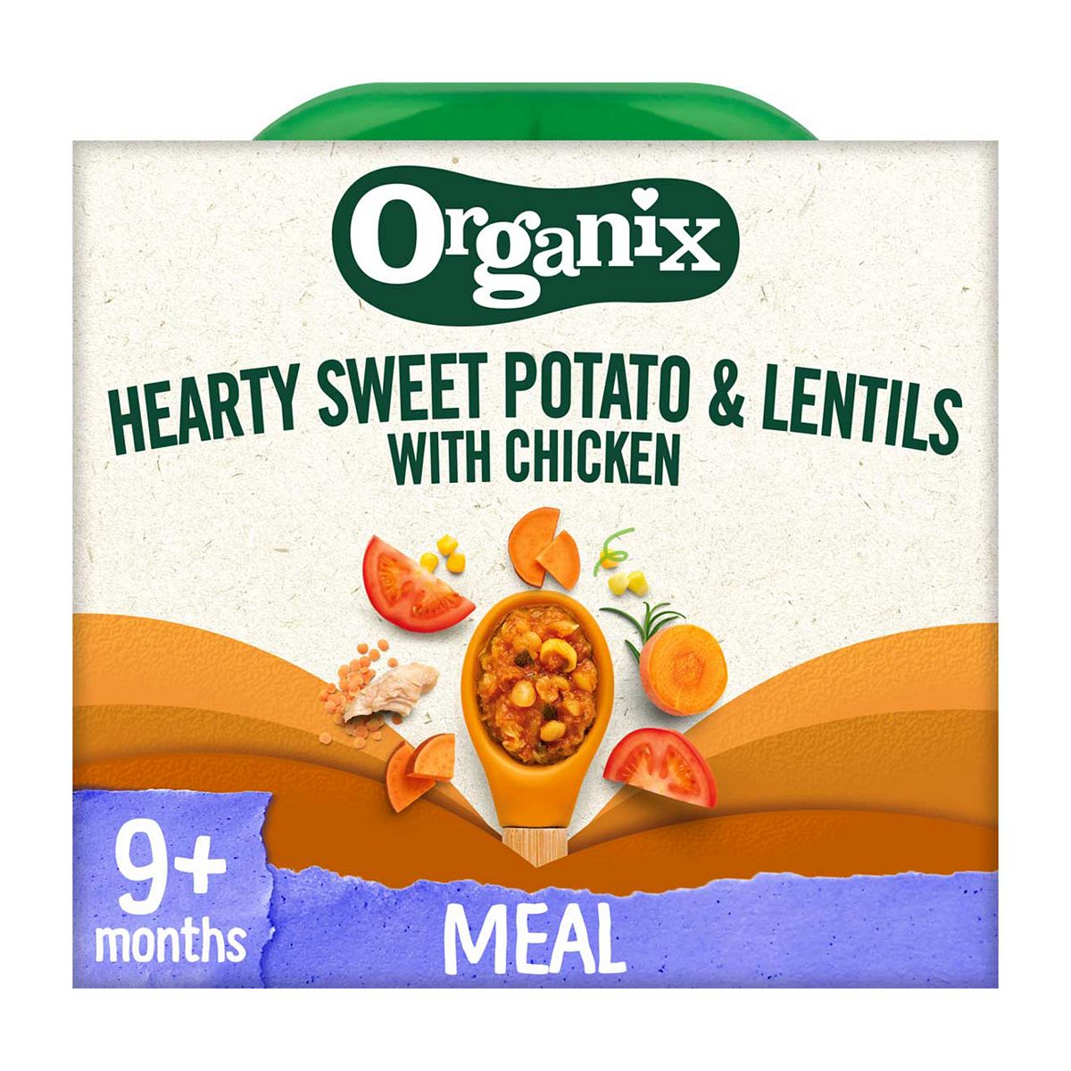 Organix Hearty Sweet Potato & Lentils With Chicken 190G