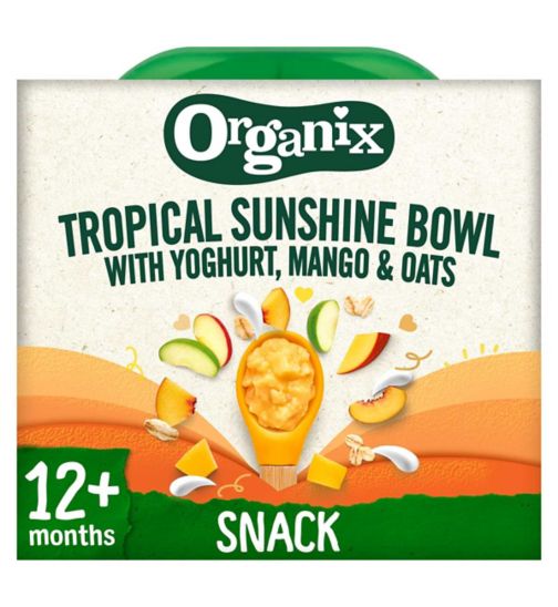Organix Tropical Sunshine Bowl With Yoghurt, Mango & Oats 120g