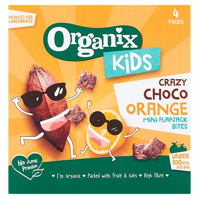 Organix Kids Mini Flapjacks Choco Orange 4s