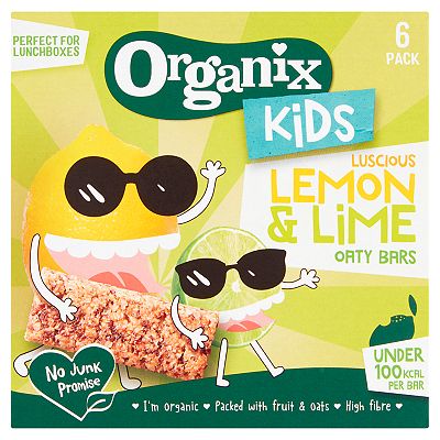 Organix Kids Oaty Bars Lemon & Lime 6s