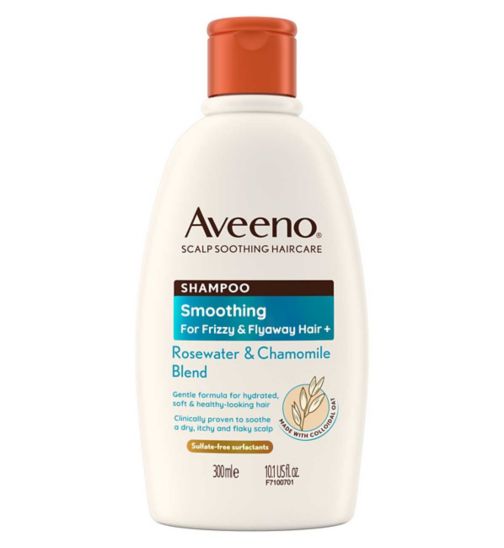 Aveeno Haircare Smoothing+ Rose Water & Chamomile Blend Shampoo 300ml