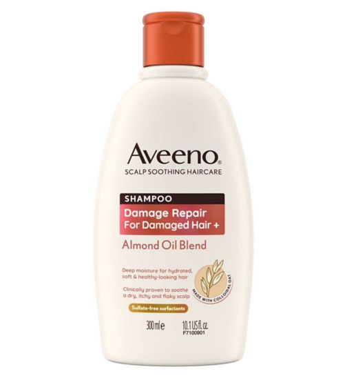 Aveeno Haircare Damage Repair + Almond Oil Blend Shampoo 300ml