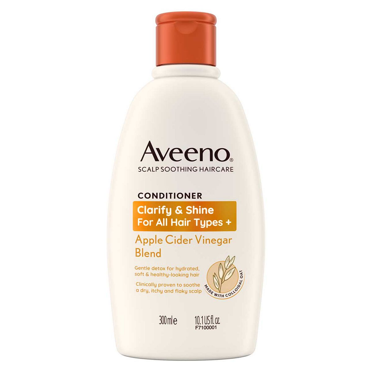 Aveeno Haircare Clarify And Shine+ Apple Cider Vinegar Conditioner 300ml