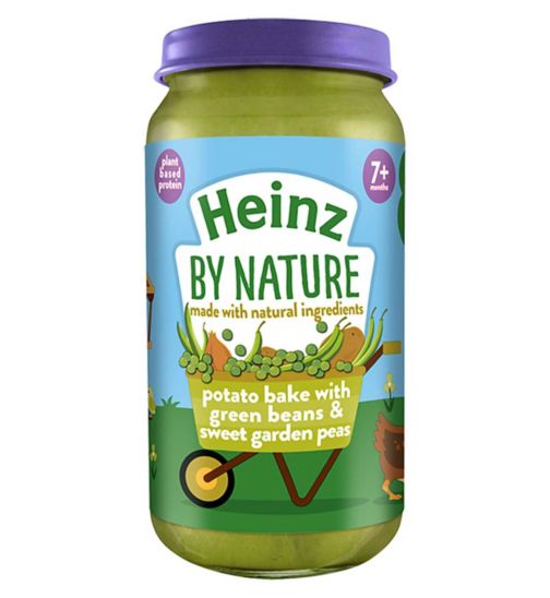 Heinz Potato Bake with Green Beans & Sweet Garden Peas Baby Food Jar 7+ Months 200g