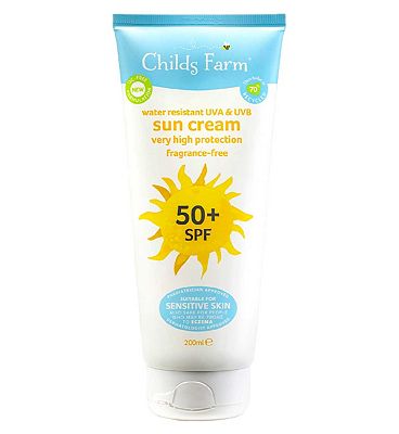 Childs Farm SPF 50+ Sun Cream Fragrance-Free 200ml