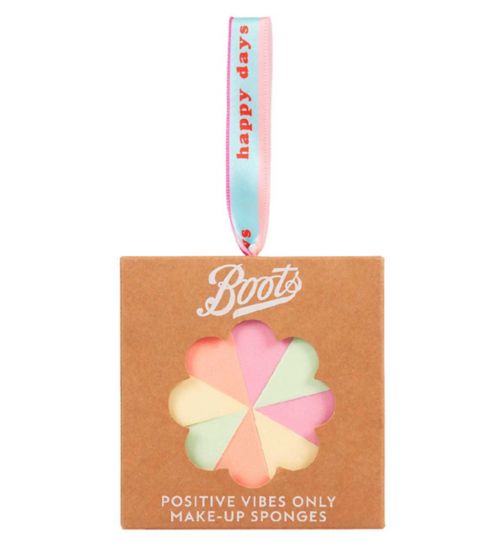 Boots Positive Vibes Only Make Up Sponges