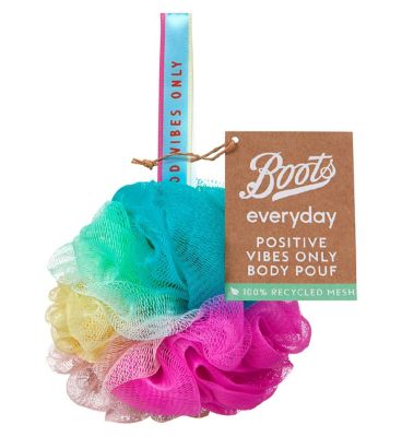 Boots Everyday Positive Vibes Only Body Pouf Boots