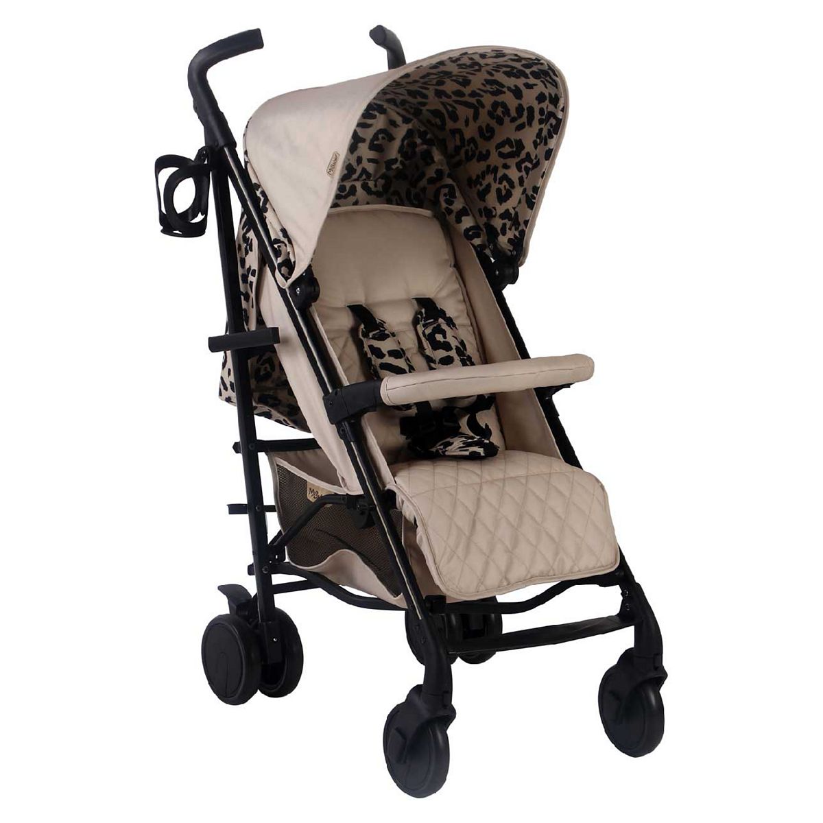 My Babiie Mb51 Dani Dyer Fawn Leopard Lightweight Stroller
