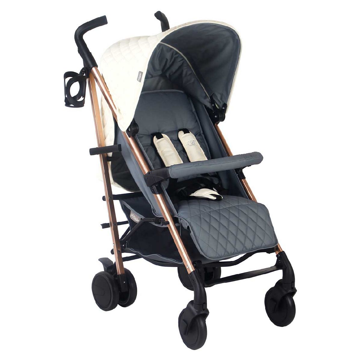 My Babiie Mb51 Billie Faiers Quilted Champagne Lightweight Stroller