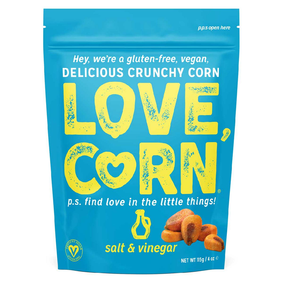 Love Corn Salt & Vinegar Crunchy Corn 115G