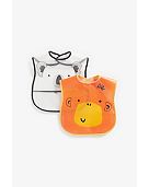 Mothercare Animals Crumb-Catcher Bibs - 2 Pack