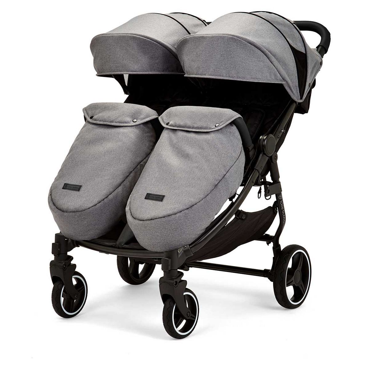 Ickle Bubba Venus Max Double Stroller Black/Space Grey/Black