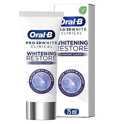 Oral-B 3D White Clinical Restore Diamond Clean 75ml