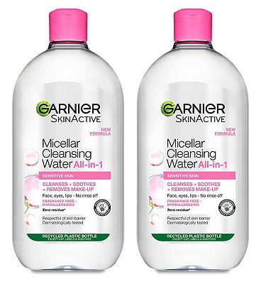 Garnier XL Micellar Duo Set, contains 2x 700ml Cleansing Soothing Micellar Water