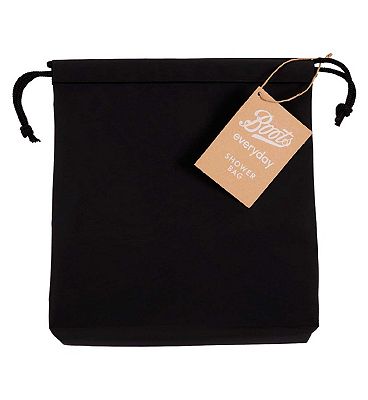 Boots Everyday Black Shower Bag