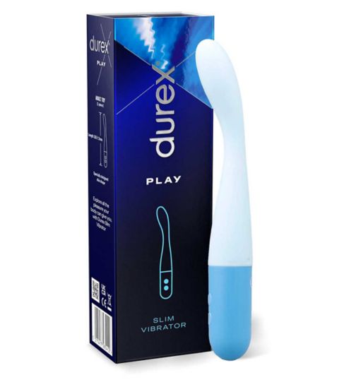 Durex Play Slim Vibrator Sex Toy - Waterproof 8 Vibrations