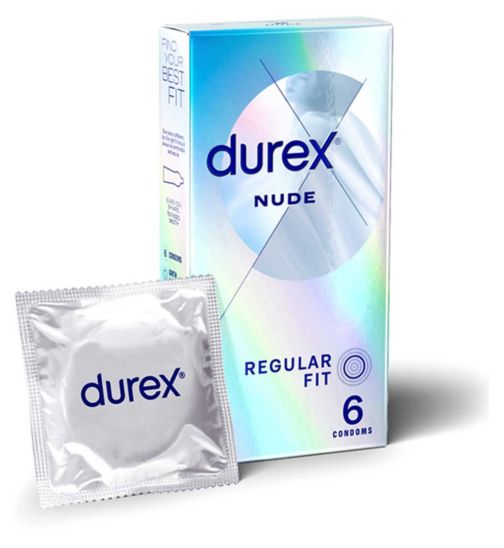 Durex Nude Regular Condoms - 6 Pack