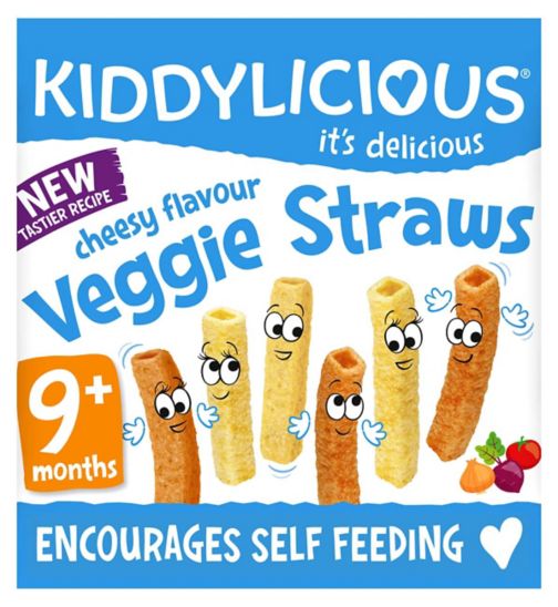 Kiddylicious Wafers, strawberry, baby snack, 6months+, multipack 10 x 4g