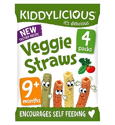 Kiddylicious Veggie Straws 4 x 12g
