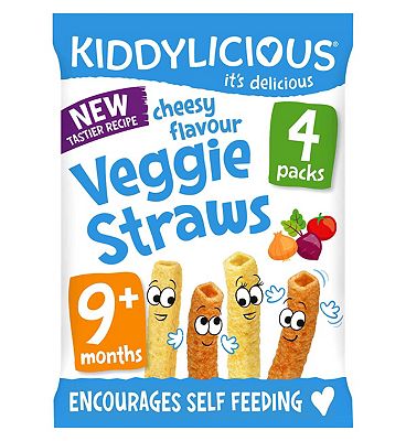 Kiddylicious Cheesy Straws 4 x 12g