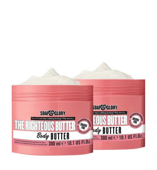 Soap & Glory The Righteous Butter 300ml;Soap & Glory The Righteous Butter 300ml;Soap & Glory The Righteous Butter Duo Bundle