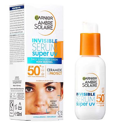 Garnier Ambre Solaire SPF 50+ Super UV Invisible Face Serum 30ml