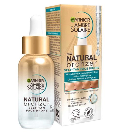 Garnier Ambre Solaire Natural Bronzer Self-Tan Face Drops 30ml