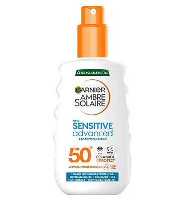 Garnier Ambre Solaire SPF 50+ Sensitive Advanced Sun Spray 150ml