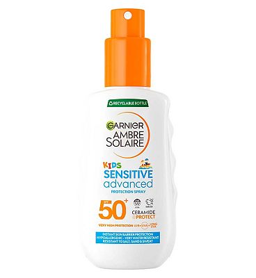 Garnier Ambre Solaire SPF 50+ Kids Sensitive Advanced Sun Cream Spray 150ml