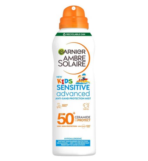 Garnier Ambre Solaire SPF 50+ Sensitive Advanced Kids Anti-Sand Mist 150ml