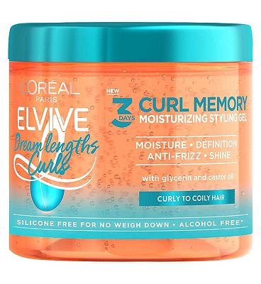 L'Oral Paris Elvive Dream Lengths Curls 3 Days Moisturising Styling Gel for Curly to Coily Hair 400m