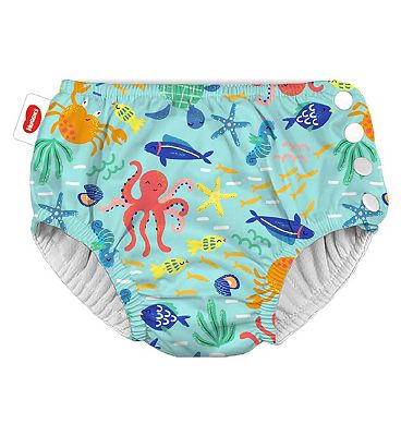 Splash About Happy Nappy Reusable Swim Diaper - Crocodile Swamp (4 Sizes)