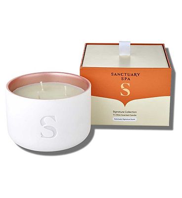 Sanctuary Spa Signature Collection Tri-Wick Scented Candle