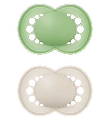 Mam Supreme Night Pacifiers, 16 Months, 2 ct, Assorted Colors