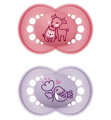MAM Pure Carbon Neutral Soother 16+ Months Pink - 2 Pack
