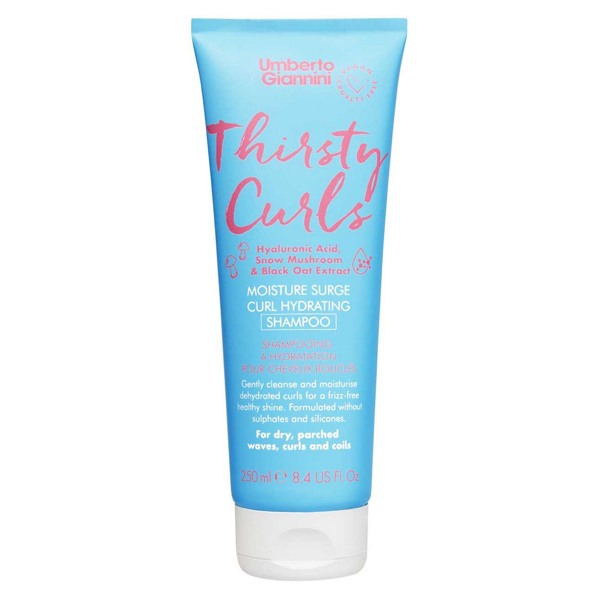 Umberto Giannini Thirsty Curls Hydrating Shampoo250 ml, 250ml