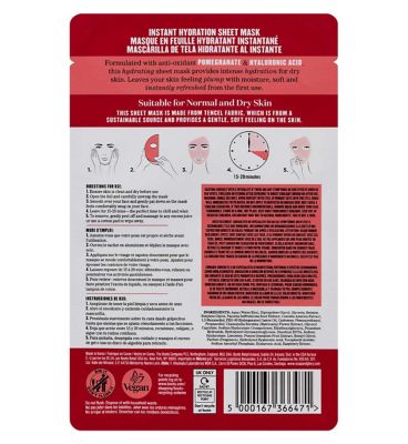 Soap & Glory Pomegranate & Hyaluronic Acid Instant Hydration Sheet Mask (3)