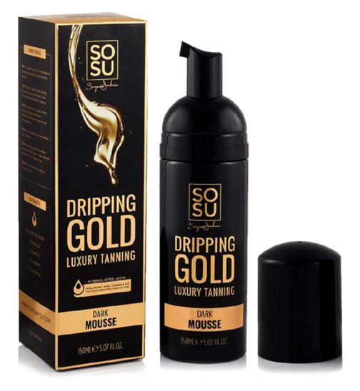 SOSU Dripping Gold Luxury Tanning Mousse Dark 150ml