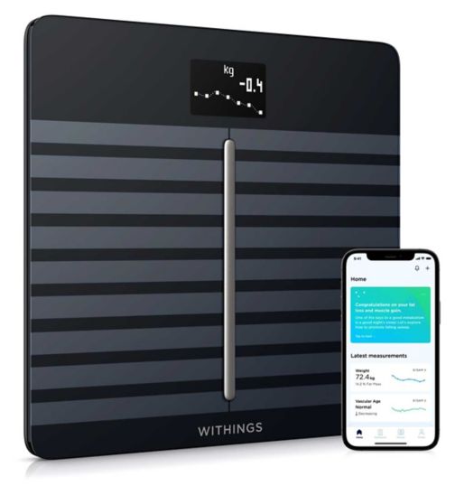 Withings Body Cardio - Heart Health & Body Composition Wi-Fi Smart Scale (Black)